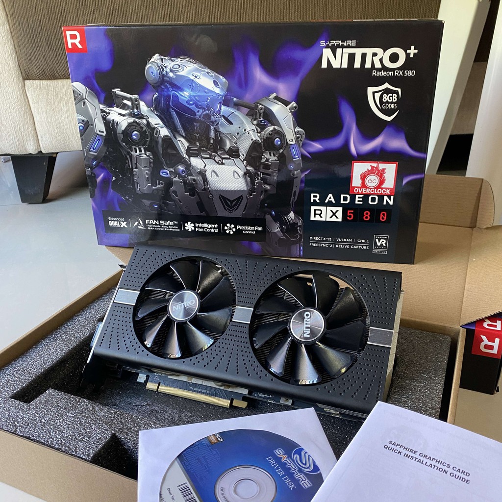 SAPPHIRE NITRO+ Radeon RX580 / RX 580 8GB GDDR5
