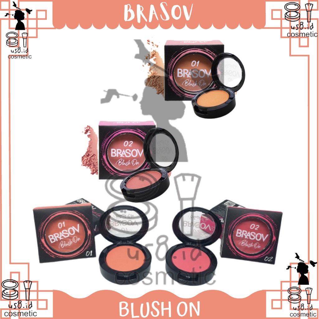 BRASOV BLUSH ON PEMERAH PIPI MATTE ORIGINAL BPOM