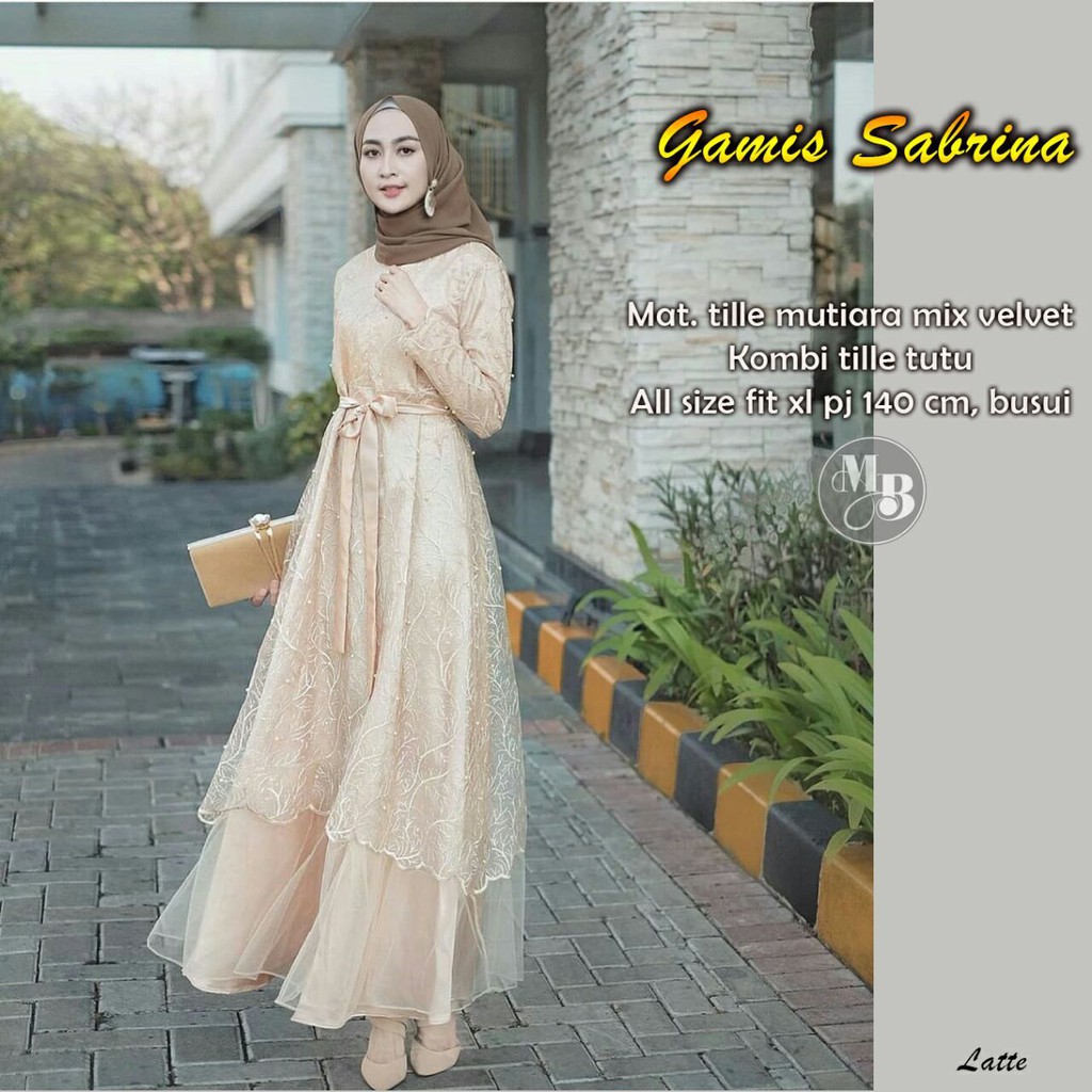 GAMIS BRUKAT GAMIS KONDANGAN DRESS BRUKAT VELVET TILLE TUTU GAMIS DUYUNG ADA JUMBO