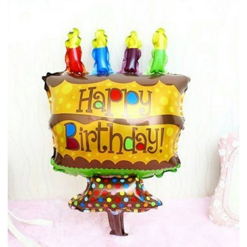 Balon Foil Cake Mini Coklat