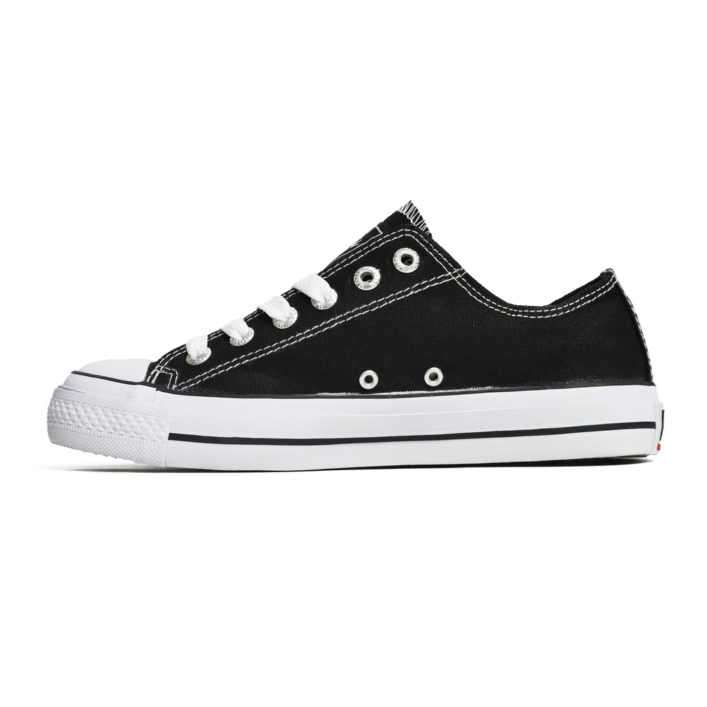 Sepatu Motix School Low Black White Original