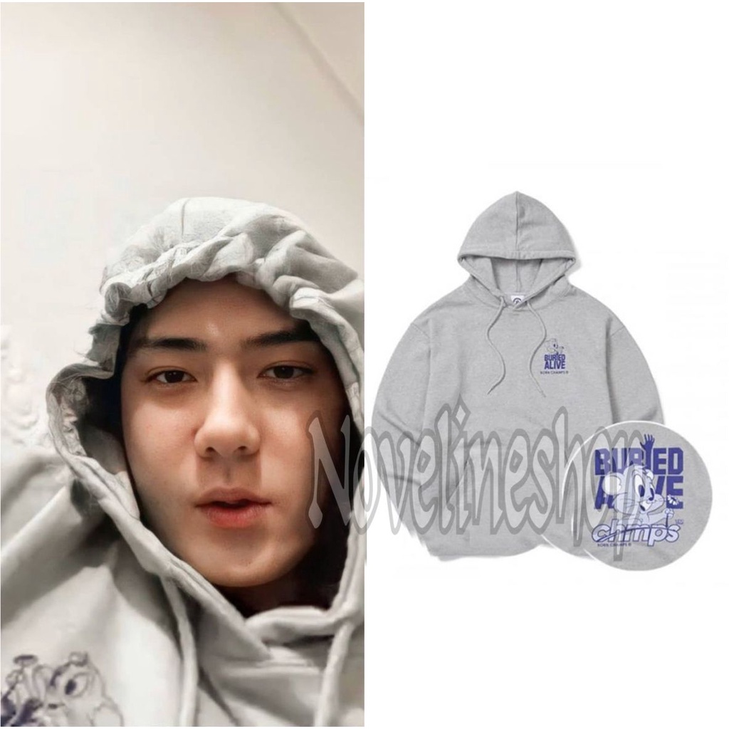 HOODIE WANITA/PRIA EXO SEHUN BURIED ALIVE CHMPS SHINEE TAEMIN PREMIUM FLEECE SIZE M-XXL