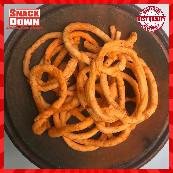 

GELANG PEDAS 150 gram / JAJANAN / SNACK / MAKANAN RINGAN / KRUPUK / CEMILAN