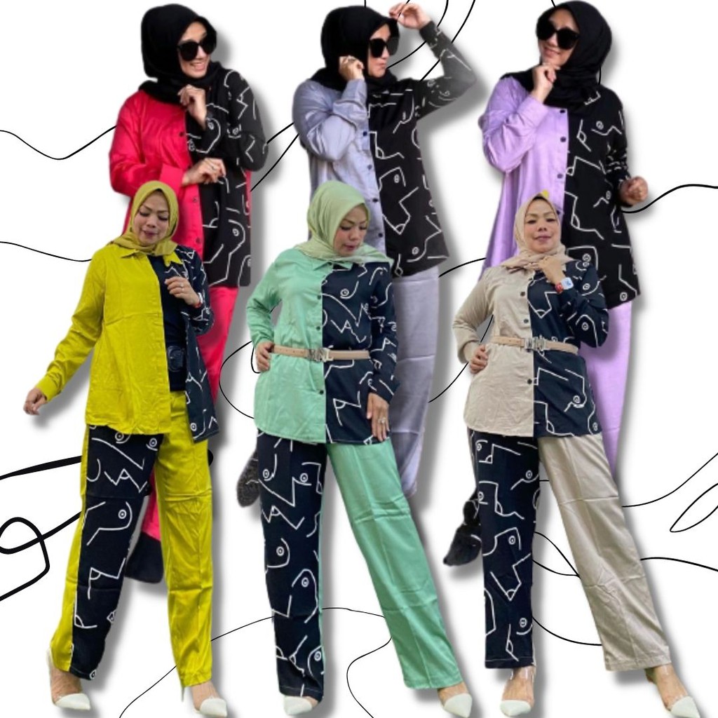 ANUM ONE SET MOTIF BY LAGAYA FASH