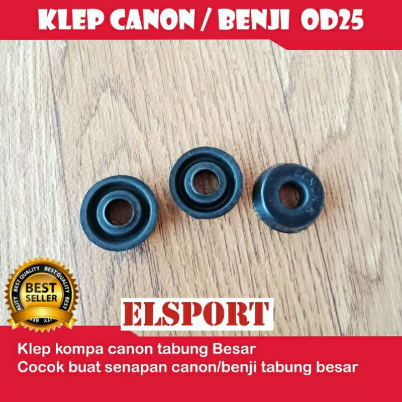 klep canon-benji tabung besar od25 - klep kompa canon tabung besar - karet pompa