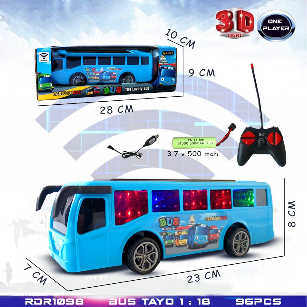 PROMO Mainan Mobil Remot Kontrol Bus TAYO Mobil Remote Control Mobil Remote Murah Mobil Remote Balap