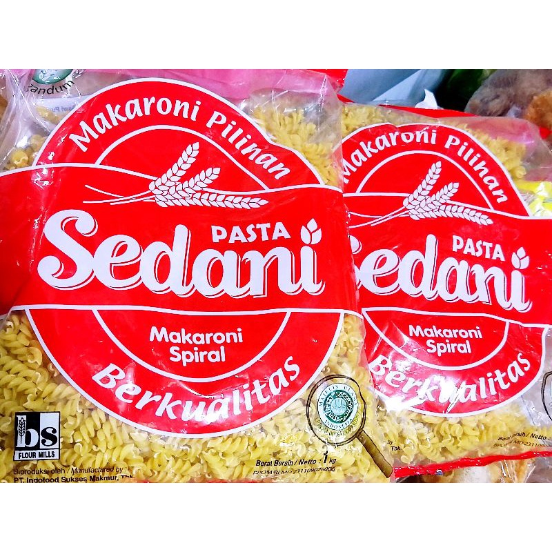 

MACARONI SPIRAL SEDANI MACARONI PILIHAN BERKUALITAS 1KG