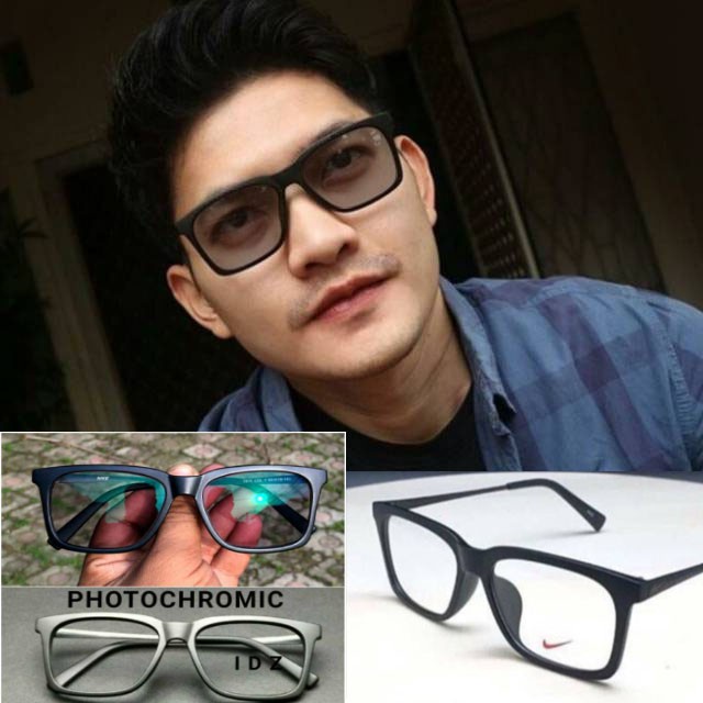 Promo Termurah Frame Kacamata PRIA Nike 7875 super quality Lensa minus silinder Antiradiasi Photochr