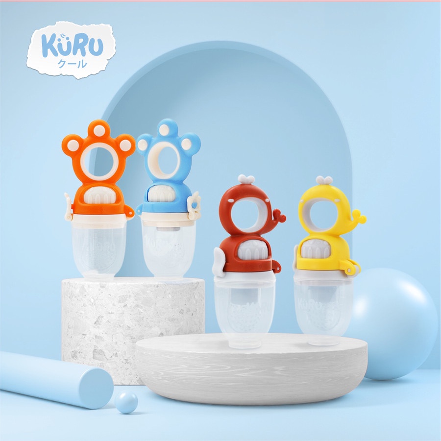 KURU Dot Empeng Bayi | Empeng Buah Sayur Putar | Baby Fruit Teether