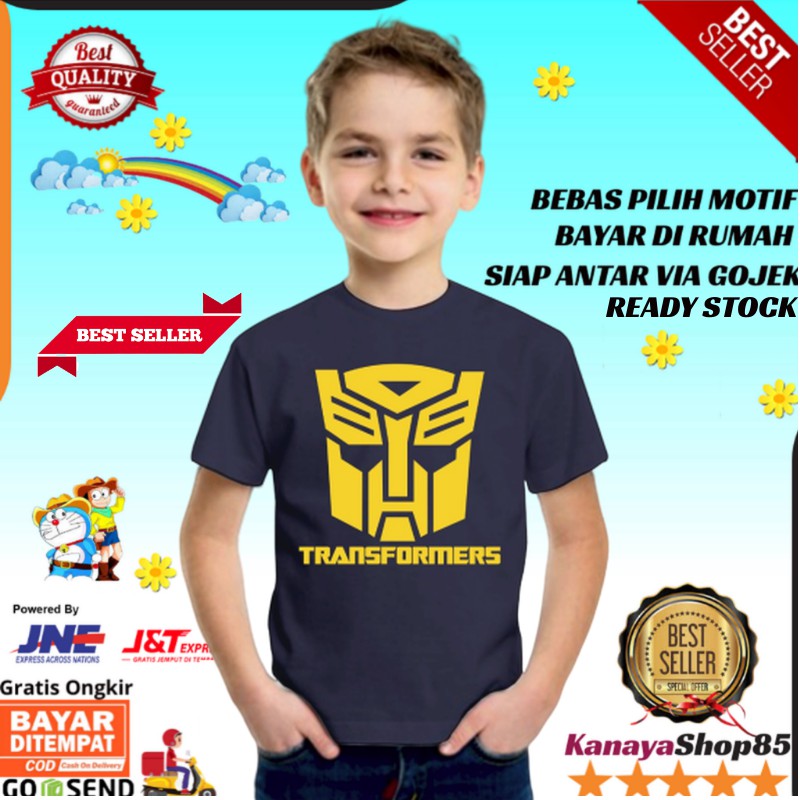 Transformer Baju  Anak  Kecil  Kaos Anak  Cowok Atasan 