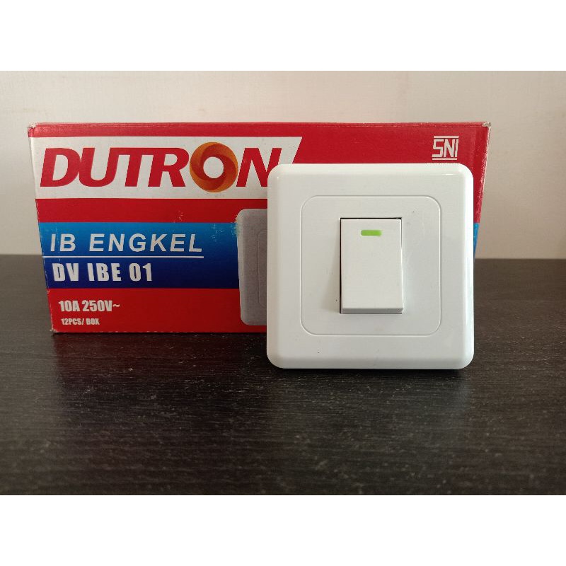 SAKLAR IB ENGKEL DUTRON DV-IBE-01 SWITCH ON OFF STOP KONTAK ALIRAN LISTRIK DINDING TEMBOK