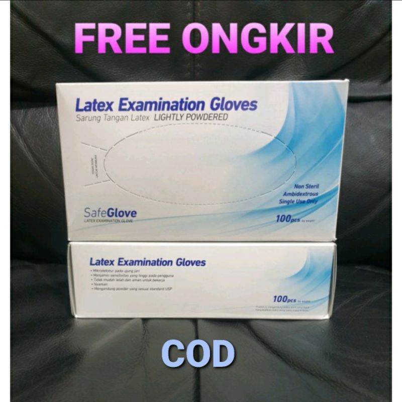 SARUNG TANGAN LATEX GLOVE 50 PASANG