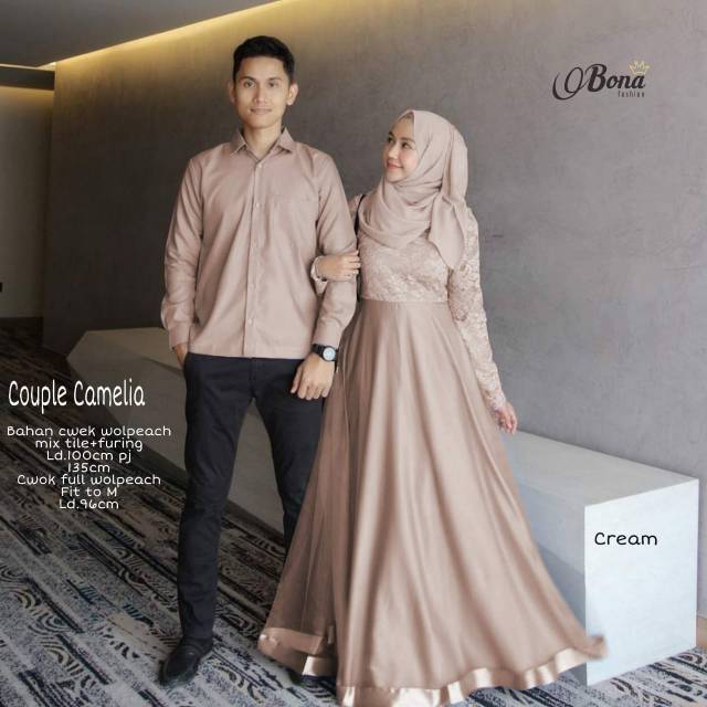 30+ Trend Terbaru Baju Couple Kondangan Gamis Couple