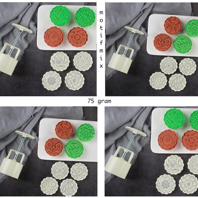 cetakan kue bulan 75gr bulat, mold moon cake, cetakan moon cake model