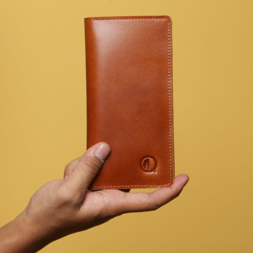 Dompet Panjang Pria unisex 100% KULIT SAPI ASLI kualitas eksport  Kode F012 QI