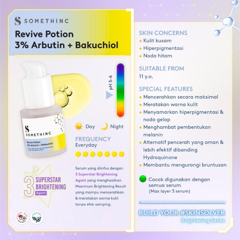 SOMETHINC REVIVE POTION 3% ARBUTIN + BAKUCHOL 20ML