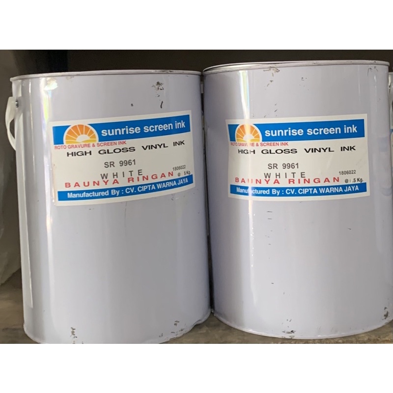 

SUNRISE TINTA SABLON KERTAS SR 9961 WHITE 5 KG