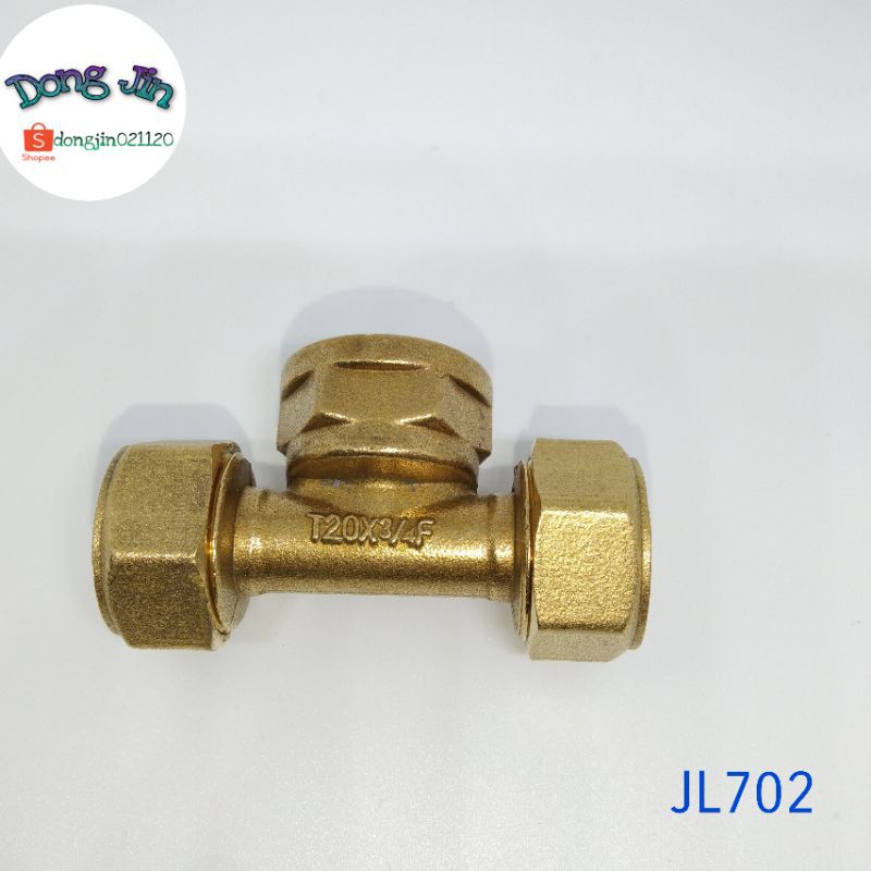 Tee knee Sambungan pipa air panas Nepel ukuran 3/4 inch  JL702