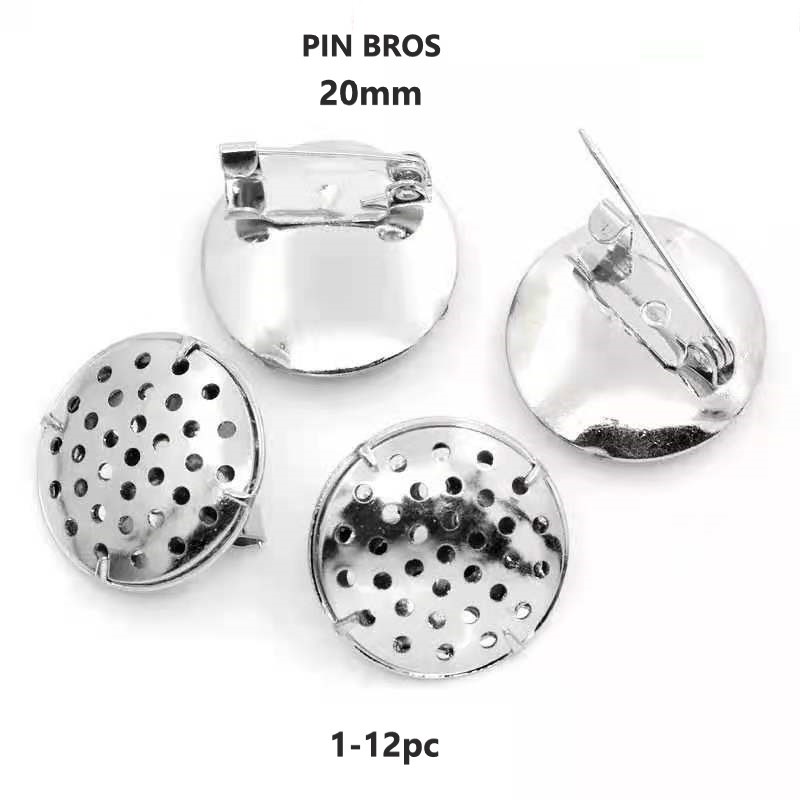 Doreen Beads/Pin Bros Bulat Diameter 20mm Harga/1-12pc