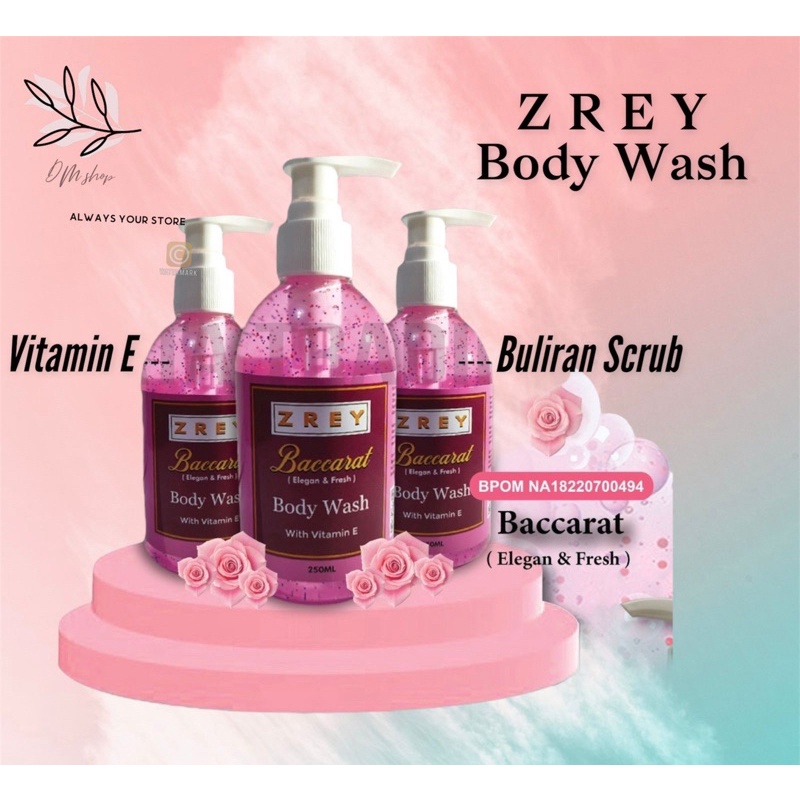 ZREY BODY WASH SCRUB SHOWER 250l