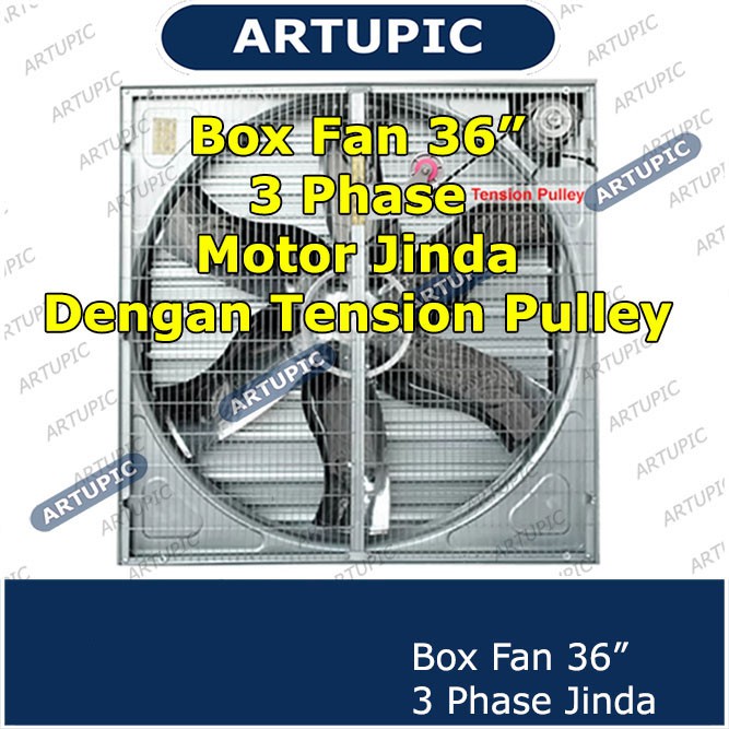 Box Fan 36 inch 3 Phase Motor Jinda Exhaust Fan Kandang Ayam Pedaging Broiler Closed House