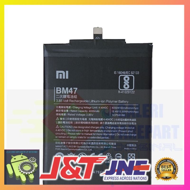 BATERAI XIAOMI REDMI 3 / REDMI 3S / REDMI 4X / BM 47 / BM47 / BM-47