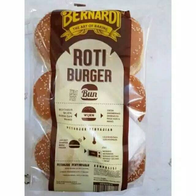 

Roti burger wijen bernadi isi 6pcs