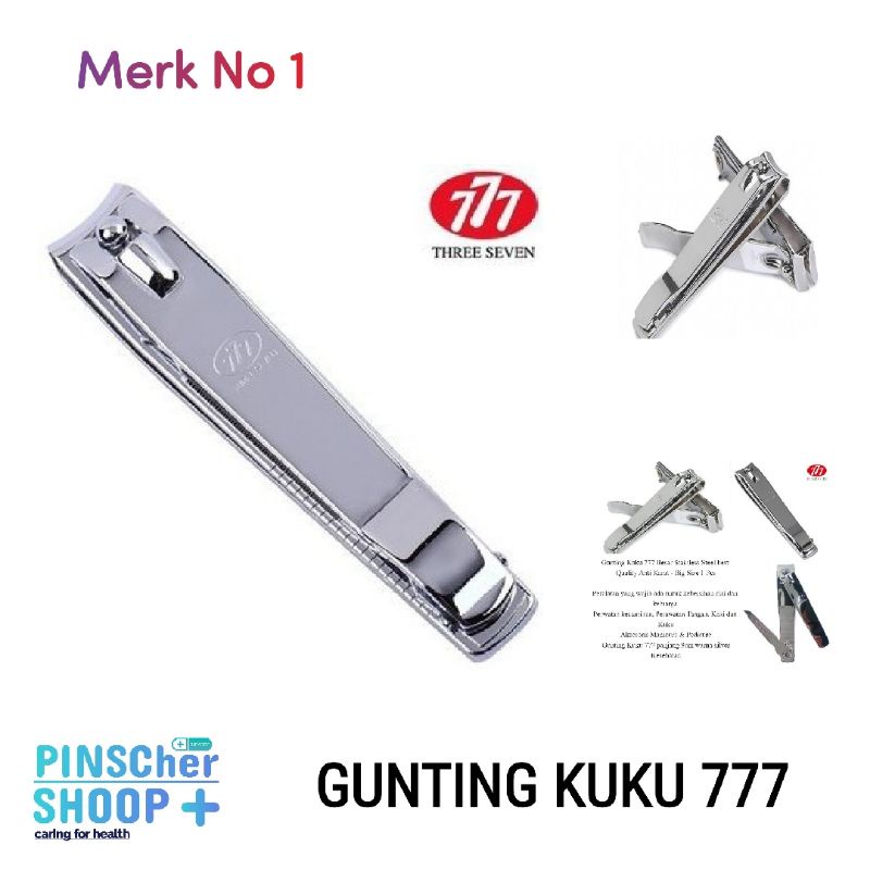 Gunting Kuku Merk 777 Manicure Kuku Stainless Steel Tajam