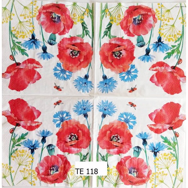 TISU NAPKIN DECOUPAGE EROPAH 33X33 CM TE 118  TTS