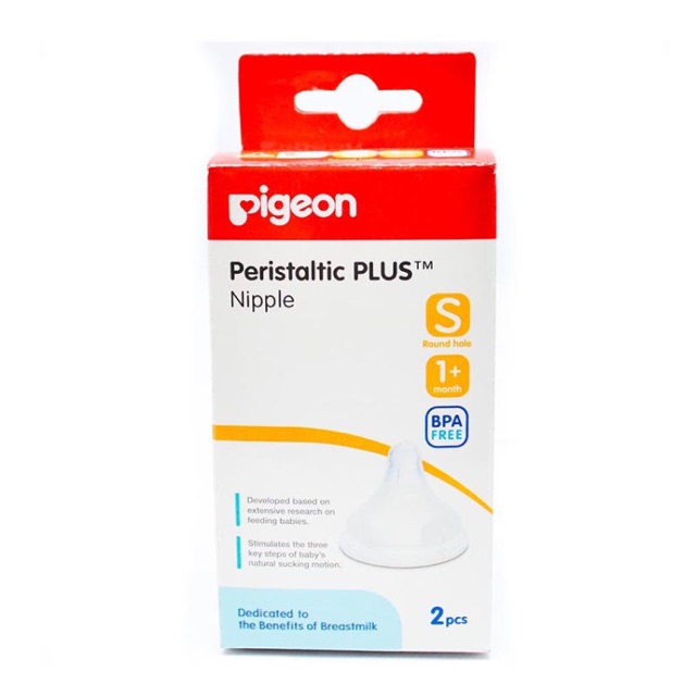 Pigeon Peristaltic plus nipple wide neck isi 2