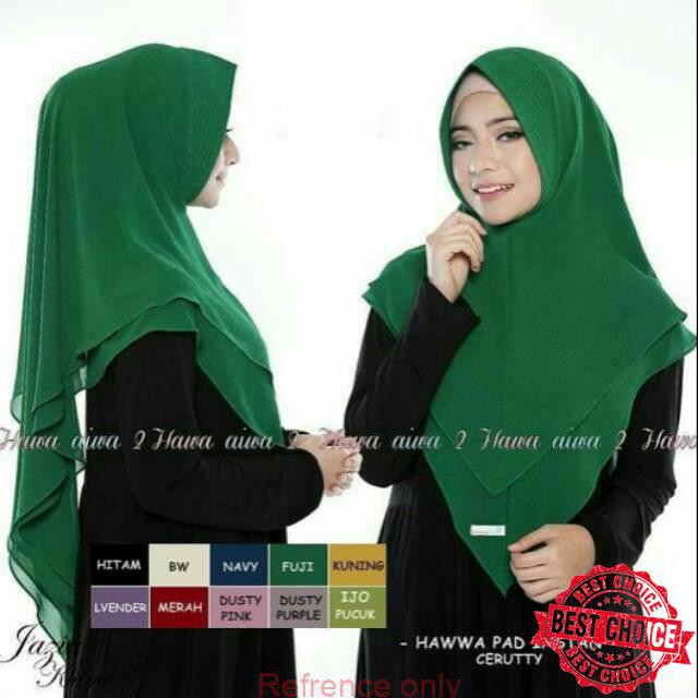 Hawa Instan Pad / Khimar Syari Muslim / Grosir Baju Murah / Pashmina instan / Kerudung Segi empat