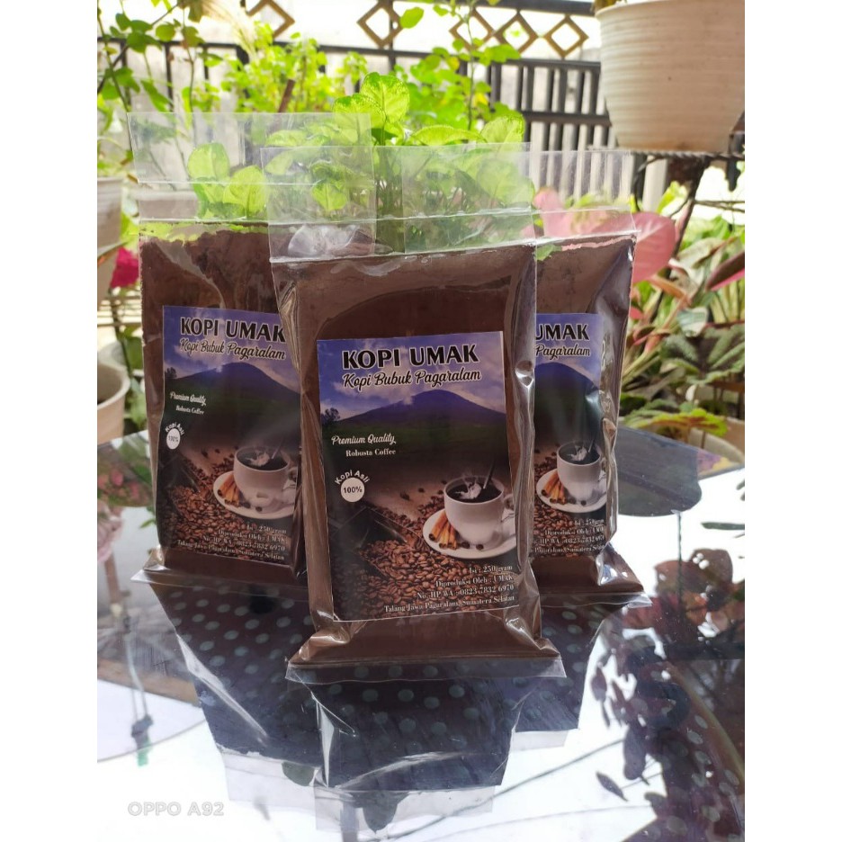 

Kopi Robusta Pagaralam Sumatera Selatan 1 kg - Bubuk / Biji (Umak Coffee)