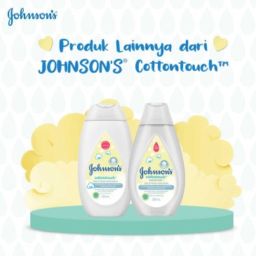 200ml JOHNSON'S COTTON TOUCH TOP TO TOE HAIR BODY BABY BATH Shampo Sabun Mandi Bayi Johnson Johnsons