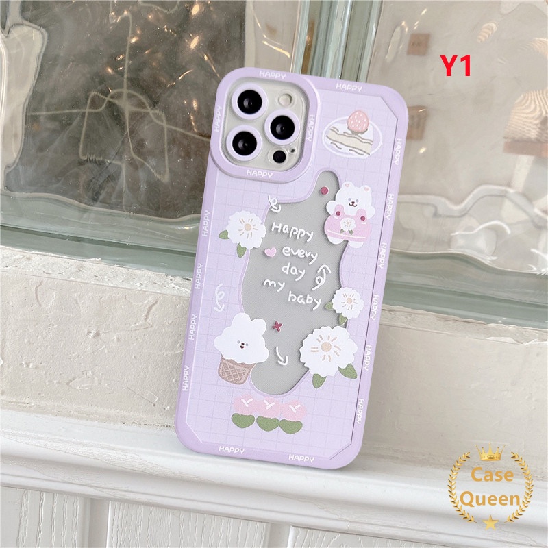 Soft Case TPU Transparan Shockproof Motif Kue Strawberry Untuk Infinix Hot 10 11 Play 9 Play Smart 6 5 11S 10 Lite