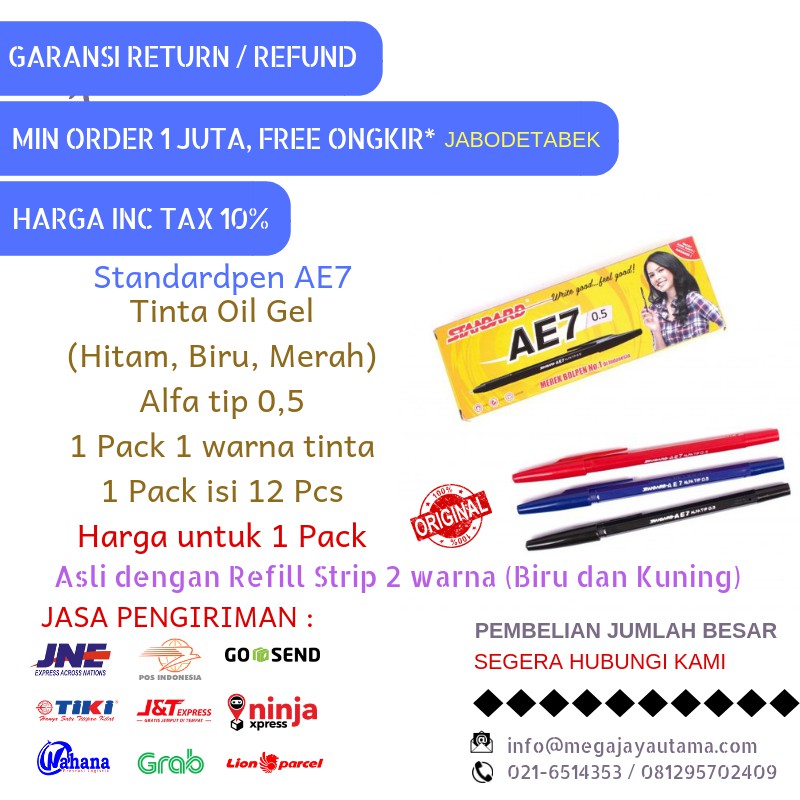 

Pulpen Standardpen AE7 (Ballpoint/Pen/Pena)