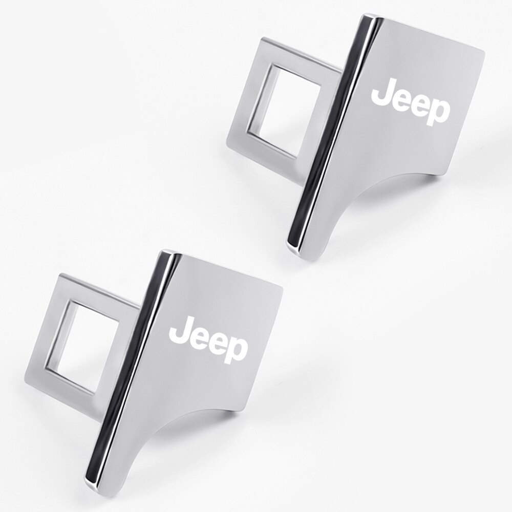 2pcs Gesper Sabuk Pengaman Mobil Bahan Zinc Alloy Untuk Jeep