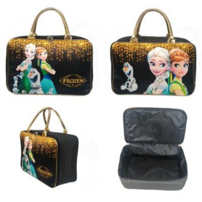 BAJ TRAVEL BAG SUPER KANVAS KARAKTER FROZEN**BLACK  (TAS KOPER JINJING/TAS RENANG) / TA001