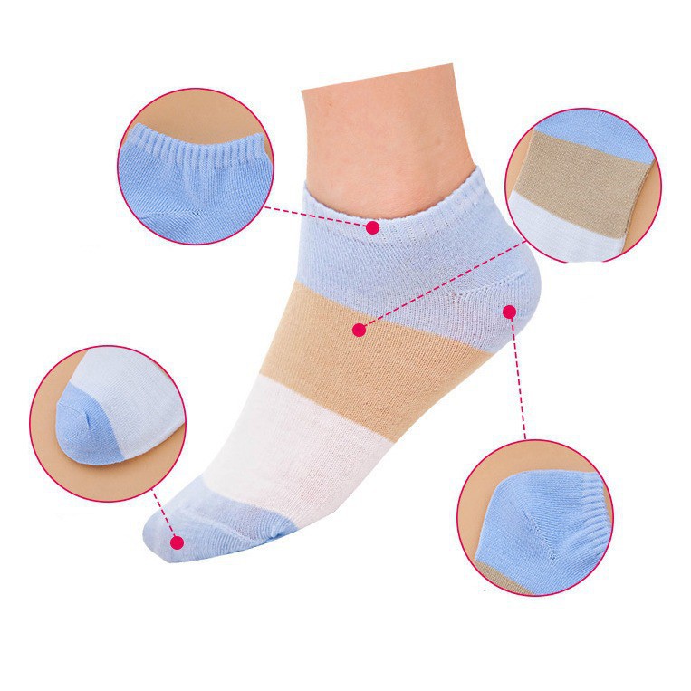 FYGALERYSURABAYA Kaos Kaki Ankle Polos Wanita Kaos Kaki Pendek Korea  Short Socks