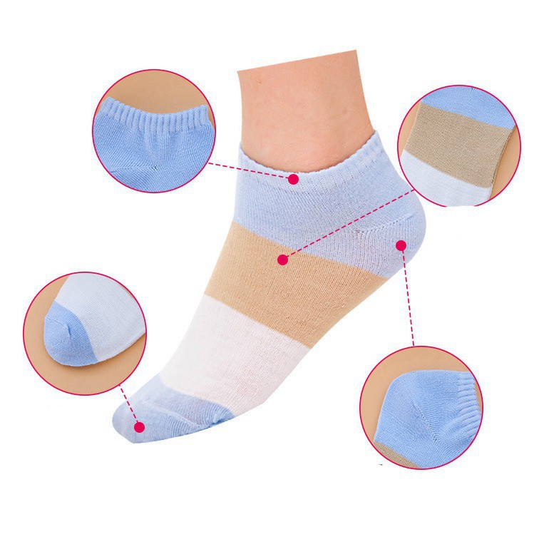 MOGYMOGY Kaos Kaki Ankle Polos Wanita KaosKaki Pendek Korea  Short Socks