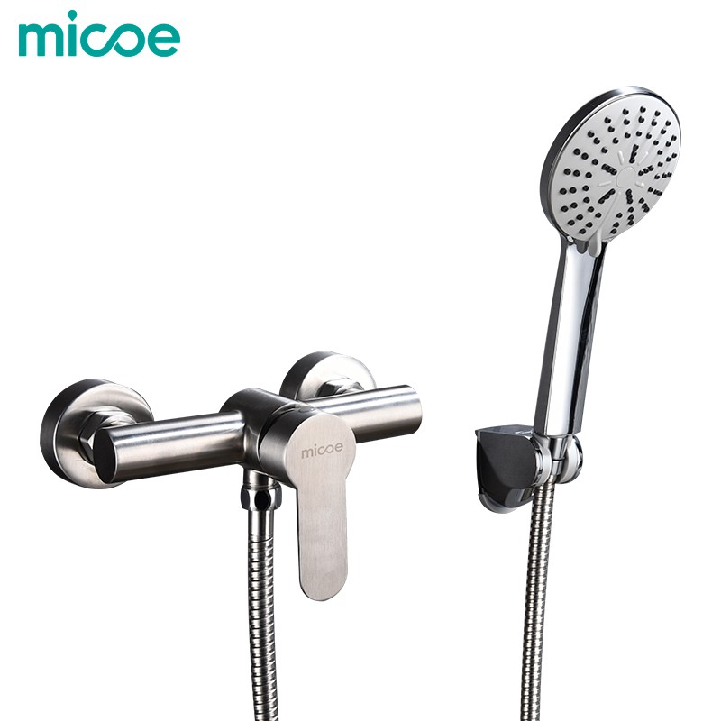 Micoe paket stainless steel 304 kran dan shower kamar mandi  untuk panas dan dingin