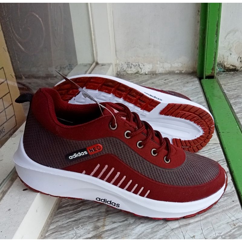 sepatu sport cewek/sepatu senam/sepatu joging-Maron