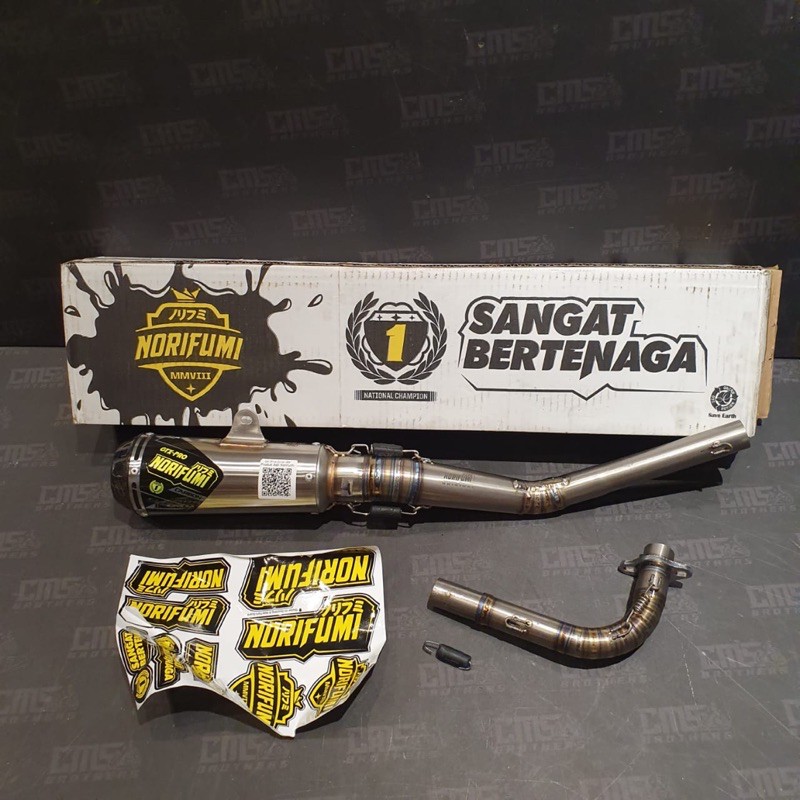 Knalpot Norifumi GTX Pro Titanium Carbon Yamaha Jupiter Z Vega Original