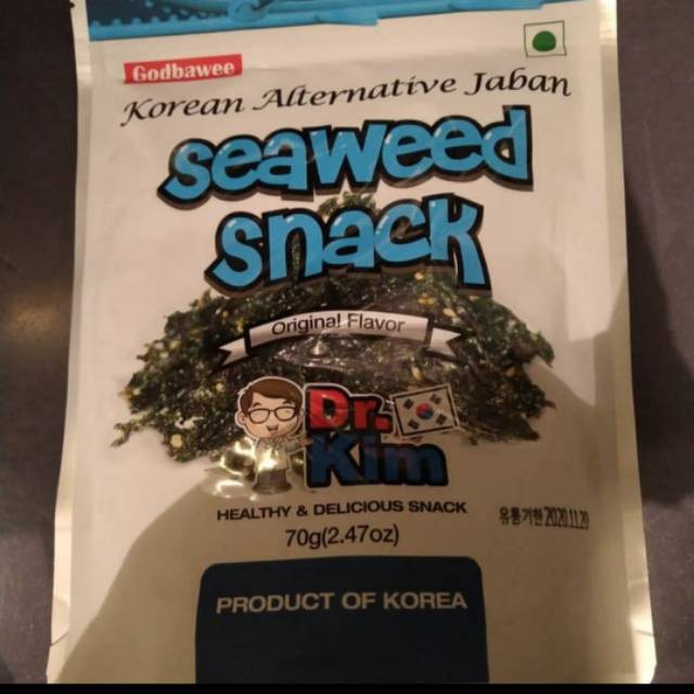 

Godbawee dr.kim jaban seaweed snack 70gr rumput laut snack import Korea