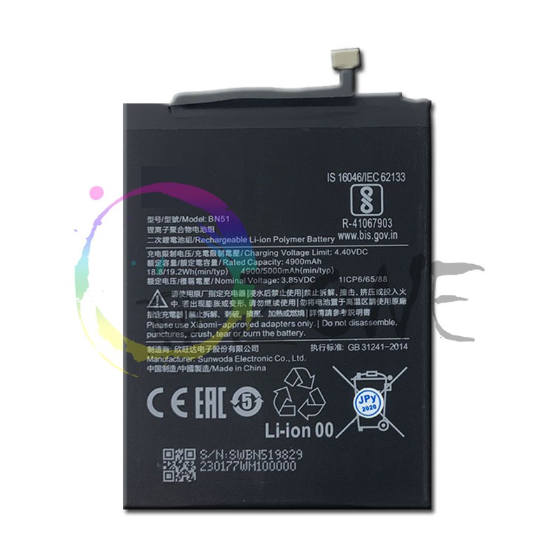 BATERAI BATRE XIAOMI REDMI 8 REDMI 8A - REDMI 8A PRO BN51 BATTERY