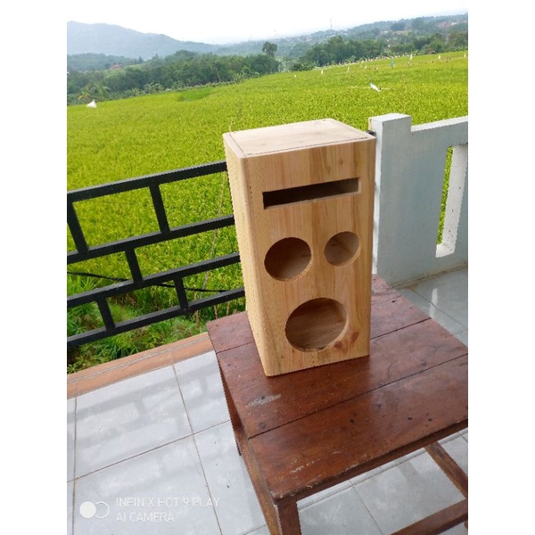 Box only Speaker Custom sub portable uk 6" kayu jati Belanda
