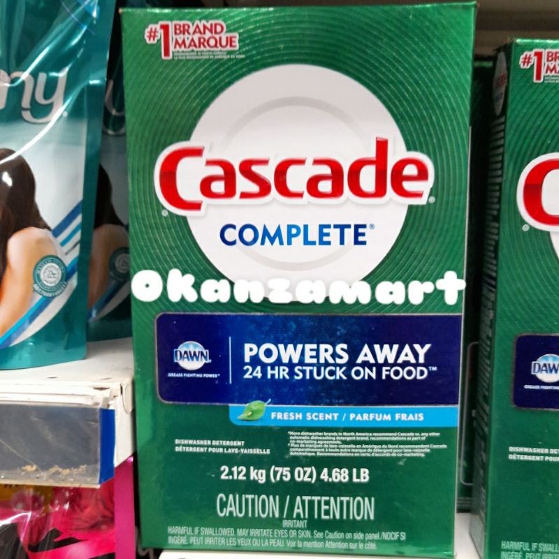 Cascade Complete Dishwasher Detergent Powers Away Fresh Scent 2.12Kg