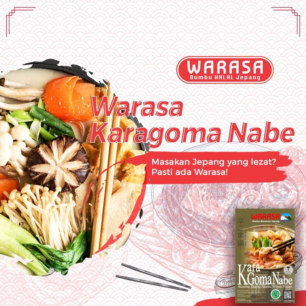 WARASA Bumbu Shabu-Shabu Instan 50 g Halal │ Bahan Kuah Sabusabu Praktis