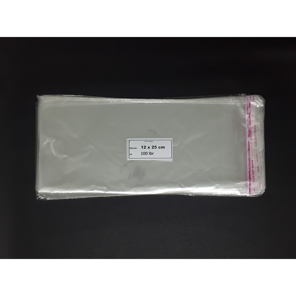 PLASTIK SEAL 0PP 12 X 25 X 03 - PLASTIK BENING ISI 100 LEMBAR