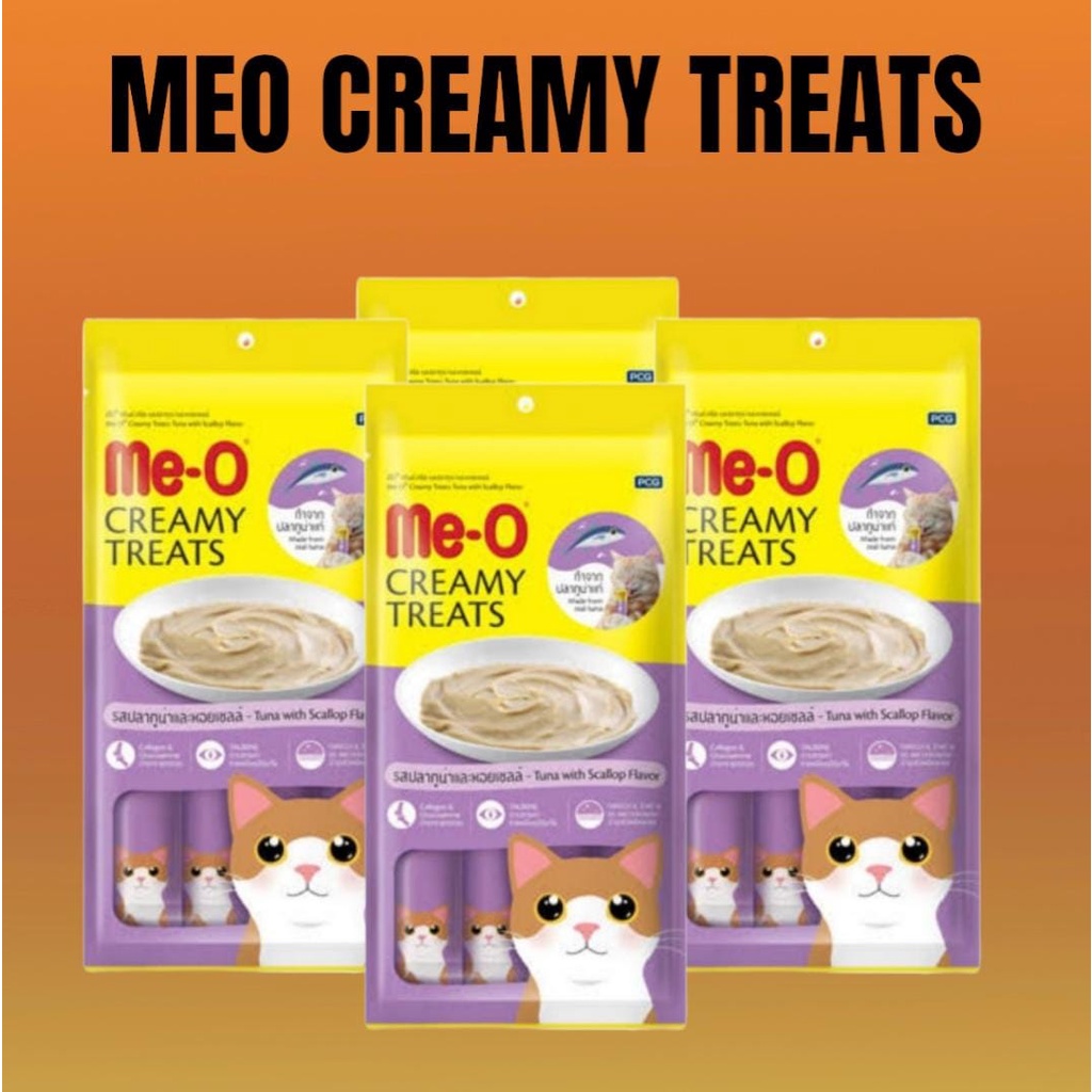 MEO CREAMY TREATS SNACK KUCING 15Gr ECER