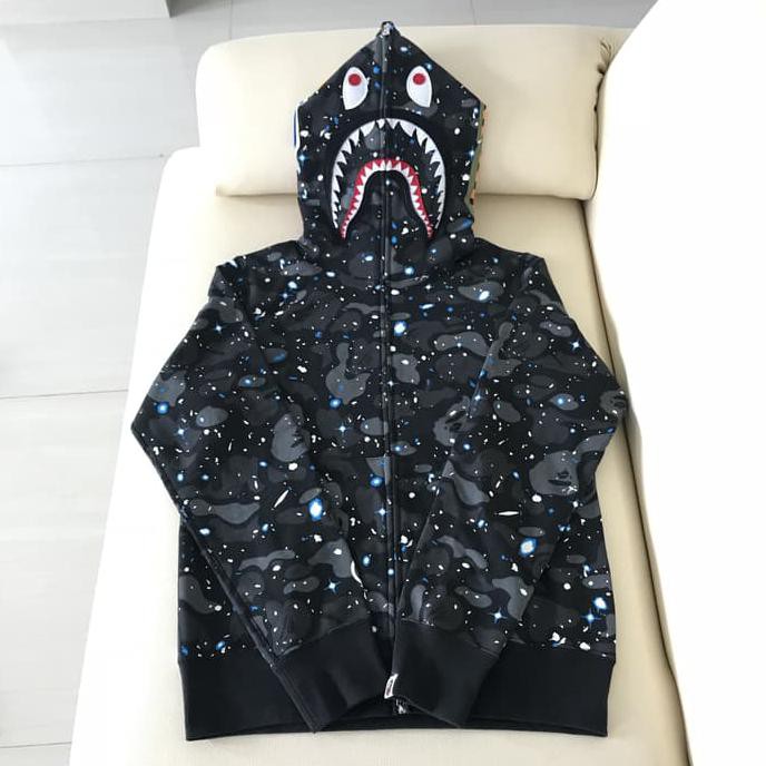 Bape Space Camo Shark Full Zip Hoodie .Deevagrosir.Olshop